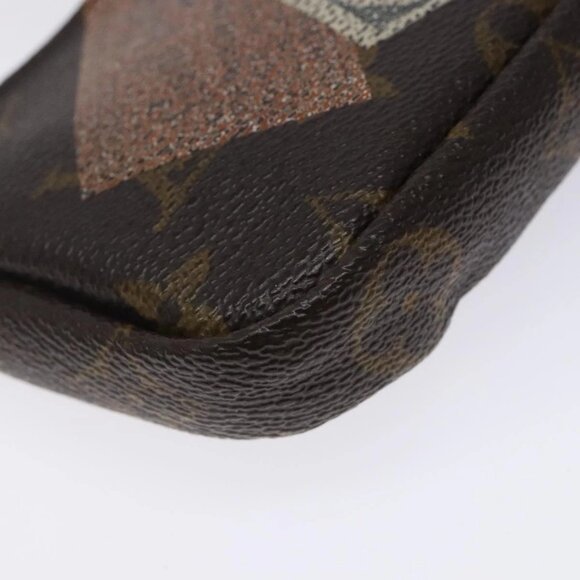 LOUIS VUITTON Monogram Label Collection Trousse Cre Pouch M63800 LV Auth 131828 - Picture 3 of 16